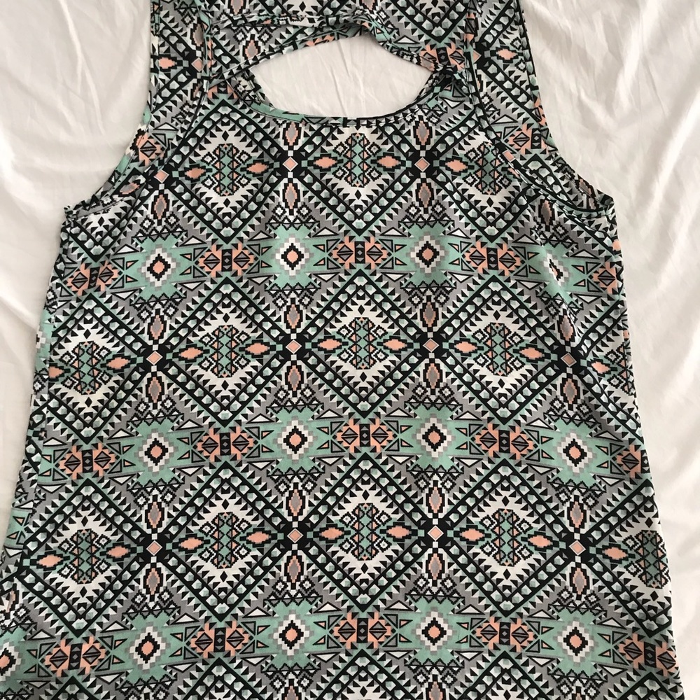 Sleeveless Bohemian Printed Top